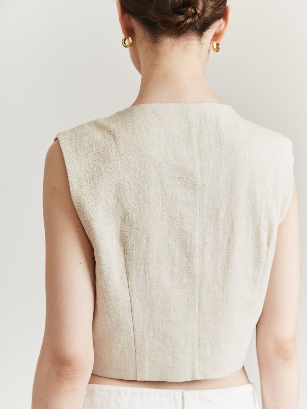 CONNOR LINEN VEST vests OEA ARCHIVE