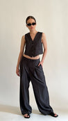 ESME PINSTRIPED VEST vests OEA ARCHIVE