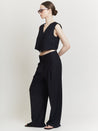 ESME PINSTRIPED WIDE PANTS Pants OEA ARCHIVE