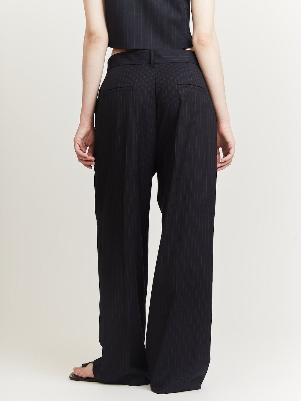 ESME PINSTRIPED WIDE PANTS Pants OEA ARCHIVE