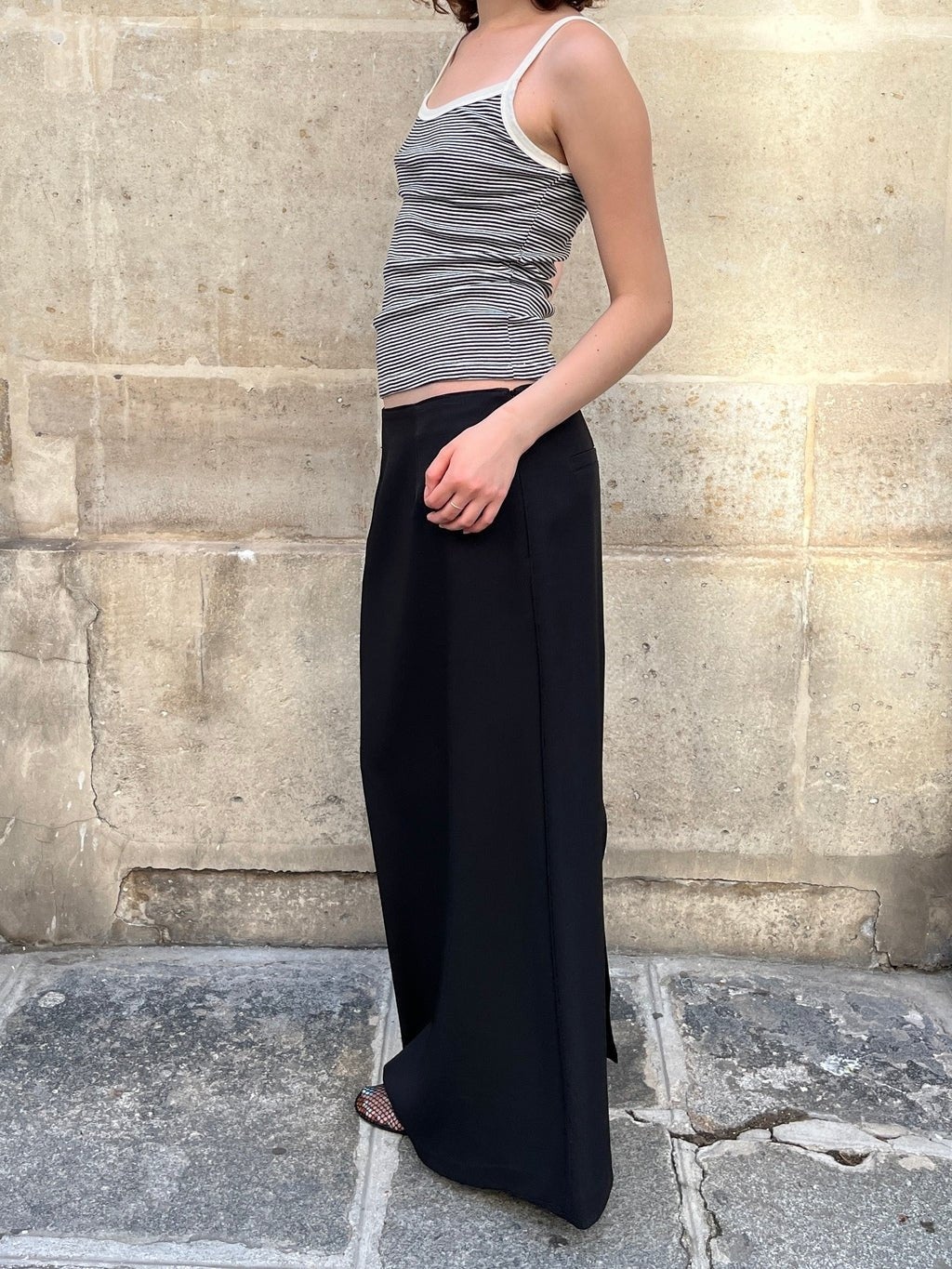 INES SLIT LONG SKIRT Skirts OEA ARCHIVE