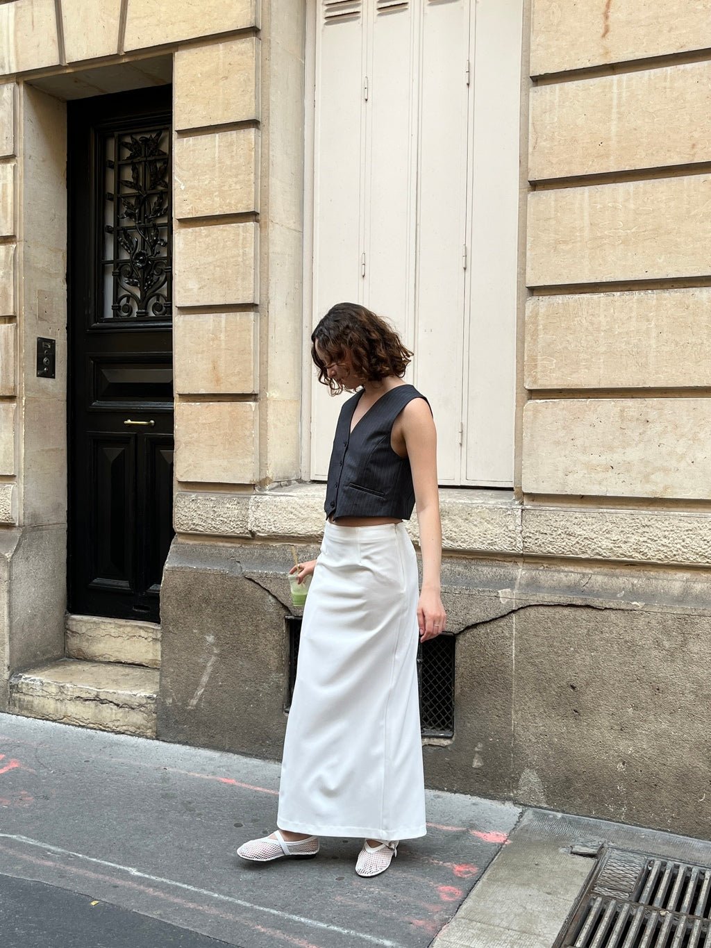 INES SLIT LONG SKIRT Skirts OEA ARCHIVE