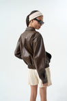 JENNY FAUX LEATHER JACKET Jackets OEA ARCHIVE