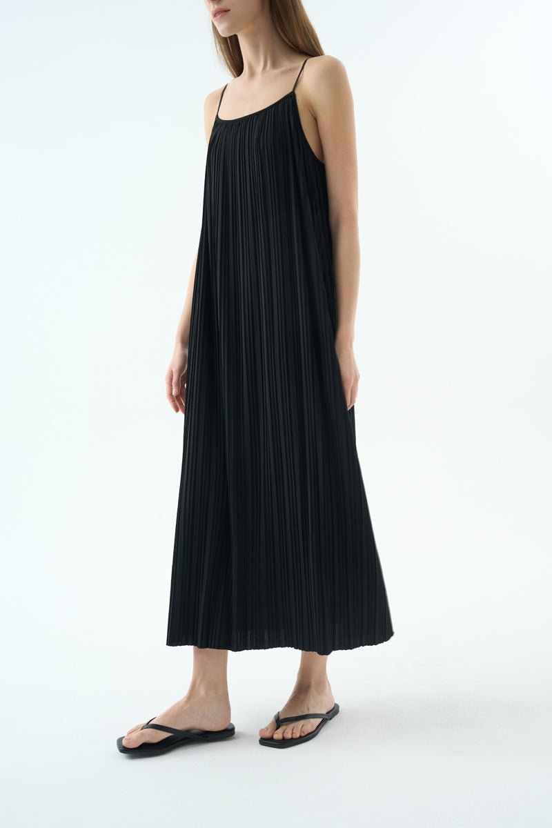 JOSEFINE PLEATED SLEEVELESS DRESS Dress OEA ARCHIVE