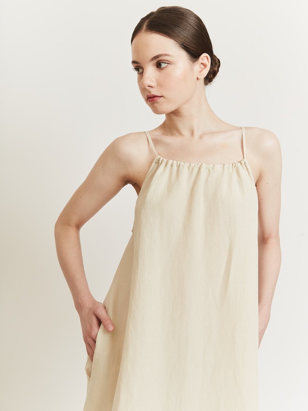 LIZ TORINO LINEN DRESS Dress OEA ARCHIVE