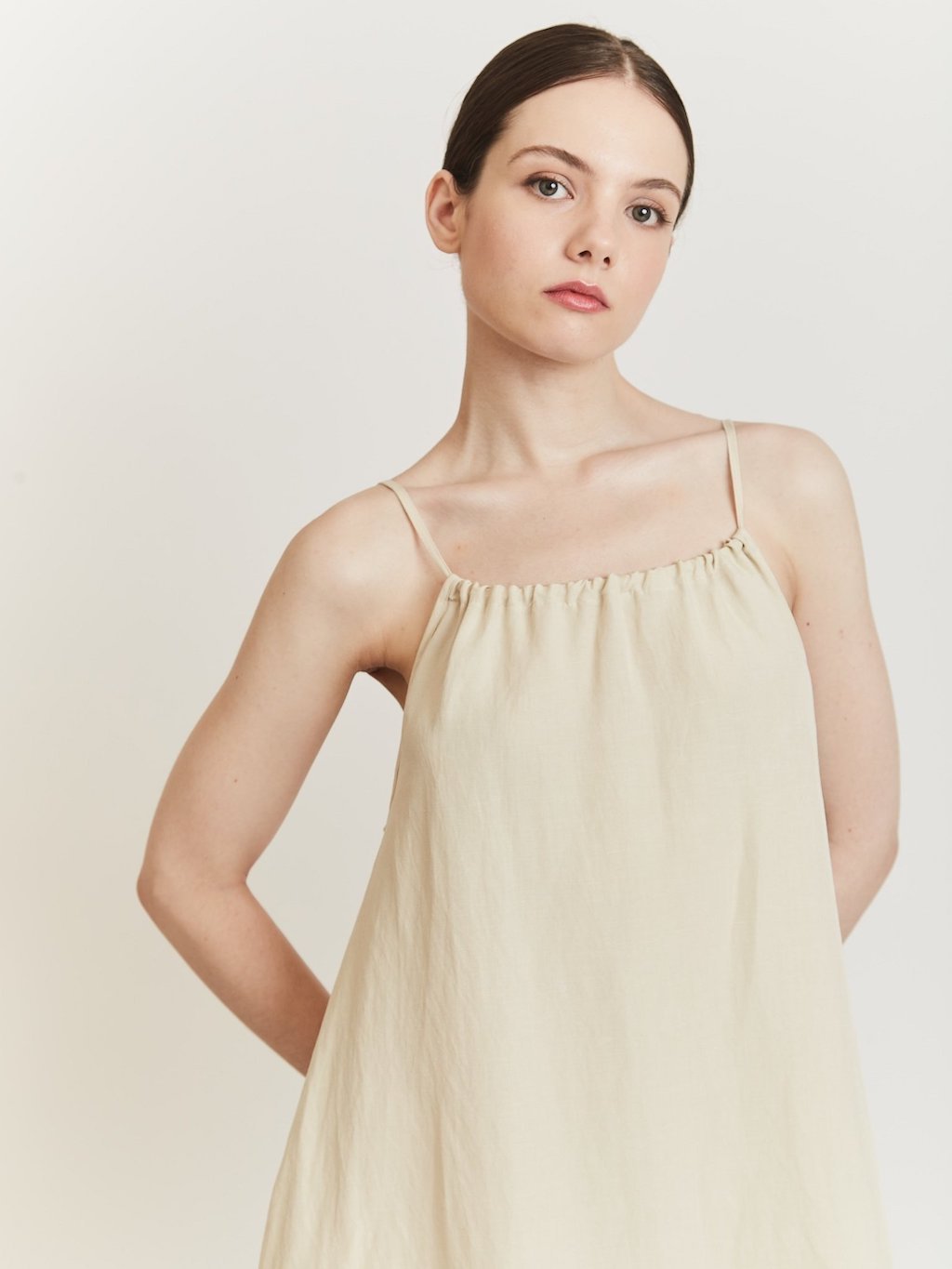 LIZ TORINO LINEN DRESS Dress OEA ARCHIVE