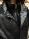 NAOMI FAUX LEATHER JACKET Jackets OEA ARCHIVE